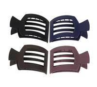 LOLIPPYY 4pièces Lot De Pinces à Cheveux Carrées Pinces à Mâchoires Mates Pour Femmes Gestion Facile Des Cheveux Épais Et Fins Accessoires Pour Décontractées Et Formelles