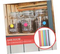 LOLIPPYY 5 feuilles Gommettes Rondes Autocollantes Colorées Pastilles Adhésives Multicolores pour Organisation Bureau École Maison Stickers Auto-adhésifs Pratiques