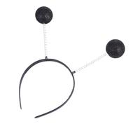 LOLIPPYY 5 Pièces Bandeaux Boule Noirs Accessoire Cheveux Original pour Fête Carnaval Mascarade