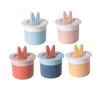 LOLIPPYY 5 Pièces Distributeur Mousse Manuel pour Visage et Salle de Bain Flacon Portable à Mousse Riche pour Nettoyage Facial Shampooing Gel et Vaisselle