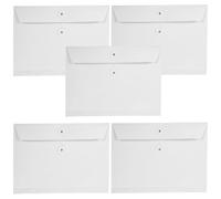 LOLIPPYY 5 pièces Dossiers Papier Kraft avec Ficelle Porte-documents Résistant et Pratique pour Organisation Bureau et Classement Pochette de Rangement Multifonctionnelle