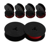 LOLIPPYY 5 Pièces Lot de 5 Rubans Encreurs Larges Vintage Rouge Noir Compatibles avec Modèles Ne800 Ne3000 1009fn 1066fn, Ruban à Bobine Double pour Machine à Écrire Manuelle, Remplacement