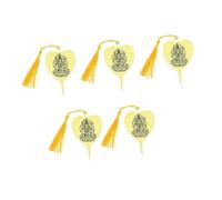 LOLIPPYY 5 Pièces Marque Pages Bouddhistes Vintage de Bodhi Créatifs pour Lecture et Décoration Accessoires de Papeterie pour Souvenirs