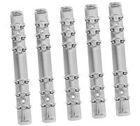 LOLIPPYY 5 pièces Mécanisme Classeur Anneaux Lot de Reliure Spirale Métallique pour Carnet à Mobiles Système de Fixation Robuste pour Organiseur et Planner