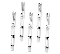 LOLIPPYY 5 pièces Set de Stylos Pinceaux Rechargeables Transparente pour Calligraphie et Peinture Aquarelle Stylo Pinceau Portable pour École Bureau et Loisirs