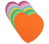 LOLIPPYY 50 pièces Bloc Notes Autocollants Cœur Colorés Adhésifs Pratiques pour Bureau École Maison Note Message