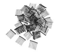 LOLIPPYY 50 Pièces Peignes Voile Mariée Dents Métal Rigide Accessoire Cheveux Couronne Élégante pour Femmes Cérémonies Fêtes Updos