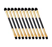 LOLIPPYY 50pièces Double-ended Eyeshadow Brush Set Soft Synthetic Bristles Makeup Applicator For Beginners And Professionals Precision Eye Makeup Tool For Smooth Blending And Smudging