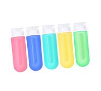 LOLIPPYY 5pièces Flacons De Voyage Silicone Étanches Recharges Reutilisables Pour Soin Personnel Et Toiletries Pour Voyages Camping