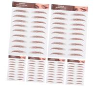 LOLIPPYY 6 feuilles Autocollants Sourcils Imperméables Kit Pochoir Sourcils Débutants Toilettage et Mise Forme Facile