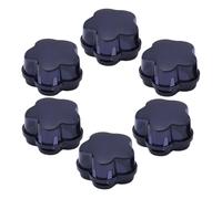 LOLIPPYY 6 pièces Couvre-boutons de Cuisinière Gaz Protection Sécurité Garçon Fille Résistant Haute Température Anti-huile pour Four et Plaque Cuisson Installation Facile sans Outil Bleu