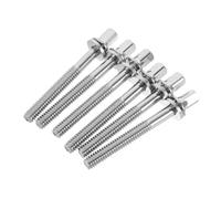 LOLIPPYY 6 pièces Drum Tension Rods With Washers Steel Drum Hardware Screws For Snare Repair And Percussion Accessories
