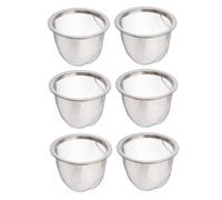 LOLIPPYY 6 pièces Lot de Filtres à Thé Acier Inoxydable Maille Fine Infuseurs Fonctionnels pour Théière Filtre Remplaçant pour Infusion sans Résidus Adapté Maison et Bureau