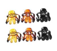 LOLIPPYY 6 pièces Lot Pinces Cheveux Octopus Légères Plastique Clips Griffes Antidérapants pour Filles et Femmes Maintien Sûr pour Cheveux Épais ou Fins Accessoires Coiffure Quotidiens
