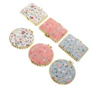 LOLIPPYY 6 pièces Miroir de Poche Pliable Mini Miroir Compact de Voyage avec Décoratif et Portable pour Sac à Main et Retouches Maquillage