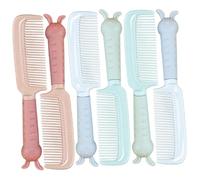 LOLIPPYY 6 pièces Peignes Anti-statiques Cartoon Doux Peignes pour Cheveux Épais et Fins Accessoires Coiffure pour Garçon Fille et Adultes Assortiment Rose Vert Bleu