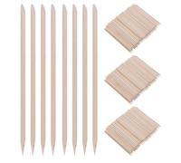 LOLIPPYY 600 Pièces Lot de 600 Bâtonnets à Ongles en 114 MM Double Extrémité Pointue et pour Manucure et Pédicure, Outils de Nail Art et Soin des Cuticules, Usage Unique pour Salon et Usage