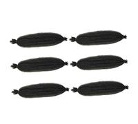 LOLIPPYY 6pièces Afro Curly Twisted Hair Extensions Faux Locs Synthetic Wig Hairpiece for Parties Festivals and Cosplay