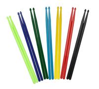 LOLIPPYY 7 paires Baguettes de Batterie Nylon Légères Baguettes Percussion Accessoires pour Débutants et Musiciens