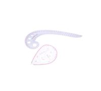LOLIPPYY 7 pièces Règles Couture Multifonctions Acrylique Kit Tailleur pour Dessin et Mesure Vêtements Règles Précises Flexibles pour Patchwork Couture et Création DIY