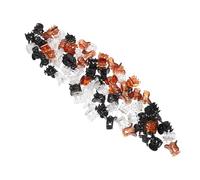 LOLIPPYY 72 Pièces Mini Hair Claw Clips With Nonslip Square Base For Women And Curly Hair Clamp In Bright And Transparent Colors For Bang Management