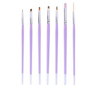 LOLIPPYY 7pièces Pinceaux De Nail Art Pinceaux à Pour Peinture Et Design Outils De Manucure Et Légers Pour Professionnels Et Débutants