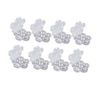 LOLIPPYY 8 Pièces Boîte de Rangement Compacte Compartiments Forme Fleur pour Rouges à Correcteurs Fards à Paupières Boîte Vide Portable pour Maquillage Voyage et DIY Cosmétique