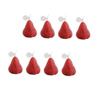 LOLIPPYY 8 Pièces Bougies Parfumées Fraise Cire de Soja Naturelle Lot de Mini Bougies Décoratives Portables pour Maison Cadeau Relaxation et Méditation Longue Durée Anniversaire et Fête des