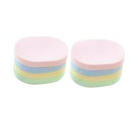 LOLIPPYY 8 pièces Éponges Nettoyantes Visage Pads Exfoliants Doux pour Soin Peau Démaquillage et Nettoyage Facial Couleurs Aléatoires Compactes et Légères Adaptées Voyage Couleur Aléatoire