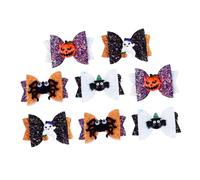 LOLIPPYY 8 Pièces Halloween Hair Clips Set With Spider Pumpkin Ghost Design Comfortable Bowknot Hairpins For Costume Party And Masquerade