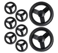 LOLIPPYY 8 Pièces Roue de Poussette Eva Roulettes à Visser Accessoires pour Poussette Roue Pivotante de Rechange