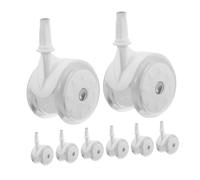 LOLIPPYY 8 Pièces Roues de Remplacement pour Poussette et Marchette Garçon Fille Roues Caoutchouc Légères et Durables Accessoires Compatibles pour Aides Mobilité Infantile