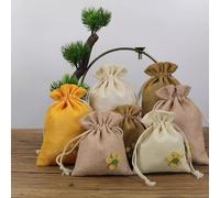 LOLIPPYY 8 Pièces Sachets Vides Parfumés pour Armoire et Voiture Sacs de Rangement Souple avec Cordons Pochette Portable pour Bijoux et Petits Objets