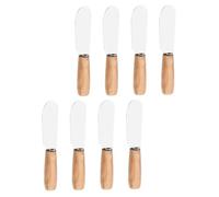 LOLIPPYY 8 pièces Spatules à Beurre avec Manche Racloirs Résistants Chaleur pour Pâtisserie Outils pour Étaler Beurre et Fromage Ustensiles de Cuisine