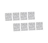 LOLIPPYY 8pièces Kit de Étiquettes Numériques et Alphabétiques Autocollantes Autocollants Décoratifs Noirs pour Boîtes aux Lettres et Panneaux