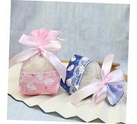 LOLIPPYY 8pièces Sachets De Fleurs Séchées Organza Pochettes Vides Sacs Pour Garde-robe Avec Cordon De Serrage Pour Bijoux Clés Épices