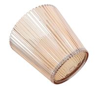 LOLIPPYY Abat-Jour Décoratif en Verre Teinté Rayé Couleur Petit Modèle Conique 13X12 CM Remplacement pour Lampe de Table à Suspendre ou Lampadaire Ambiance Chaleureuse et Élégante