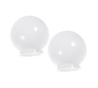 LOLIPPYY Abat Jour Sphérique Acrylique Blanc Résistant pour Lampe Murale Extérieure Jardin Terrasse Porche Protection