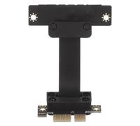 LOLIPPYY Adaptateur Pcie 30 1X vers 1X à 90° Câble D’Extension GPU Pci Express 5 CM Riser Pcie à Angle Droit Compatible Cartes Graphiques Cartes Son et Réseau Extension Pci pour Minage