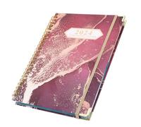 LOLIPPYY Agenda Mensuel Spiralé Portable Cahier de Planification avec Pages Séparées Bloc-notes pour Étudiants et Usage Quotidien