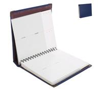 LOLIPPYY Album de Billets 33 Pages Bleu Foncé Feuilles Mobiles, Couverture Polyuréthane, Carnet de Rangement pour Tickets de Cinéma, Train et Concert, Organiseur Portable