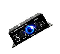 LOLIPPYY Amplificateur Audio Numérique Mini Canaux pour Haut-parleurs Passifs Clair avec Volume et Basses Amplificateur Compact pour PC et Stéréo