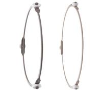 LOLIPPYY Anneaux de Plateau Tournant pour Micro-Ondes 2 Pcs, Supports à Rouleaux en Plastique Résistant, Diamètre Roues 1,6 CM et 1,4 CM, Plateau Verre Micro-Ondes, Accessoires de