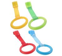 LOLIPPYY Anneaux De Traction Pour Bébé Debout, 4 Pièces, Couleur Vive, Matériau Solide, Aide à L'apprentissage Marche, Accessoires Pour Chambre D'garçon Et Filles, Bébé En Développement