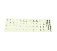 LOLIPPYY Autocollant Clavier Lumineux Bilingue Français-Anglais Film Clavier pour PC Améliore Visibilité et Confort Visuel Environnement Sombre