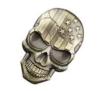 LOLIPPYY Autocollant Squelette Alliage de Zinc Badge Voiture Décoratif Résistant Corrosion Sticker Voiture Personnalisé Antirayures pour Portière Capot Coffre