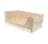 LOLIPPYY Bac à Litière Lapin Grand Format Tiroir Toilette Angle Pratique pour Cochons Dinde et Chinchillas et Facile à Nettoyer Espace Adapté pour Animaux Adultes