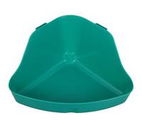 LOLIPPYY Bac à Litière Mural pour Petits Animaux 31,5X20X15 CM en Plastique, Bac à Sable et Toilette Combinés pour Hamster, Lapin, Cochon D’Inde - Accessoire D’Angle Pratique pour Cage,