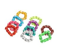 LOLIPPYY Bague la Patte du Pigeon Voyageur, Anneaux D’Identification Multicolores en Plastique Léger, Taille Standard, pour Élevage et Courses de Couleur Aléatoire Style Aléatoire