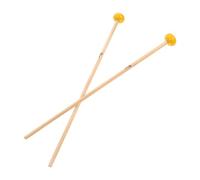 LOLIPPYY Baguettes Bois pour Carillon Xylophone et Bloc de Bois Accessoire Instrument de Musique et Solide Jaune Adaptée Aux Débutants et